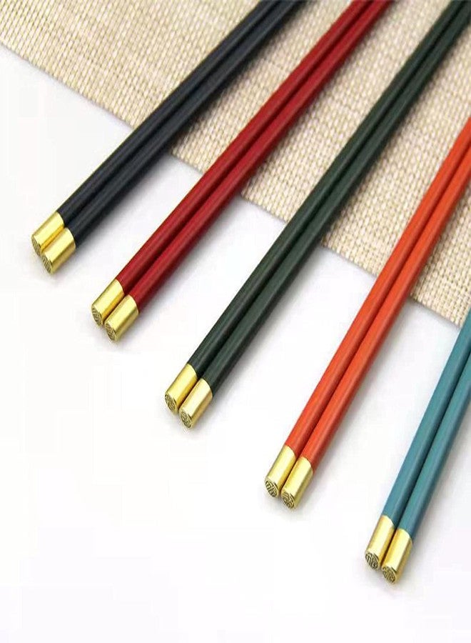 Iktu Fiberglass Chopsticks 5 Pairs , Non Slip Reusable Chop Sticks for Food, Japanese Chinese Korean Kids Chopsticks, Easy to Use, Dishwasher Safe, 25 cm (Mix-Color) - Image 5